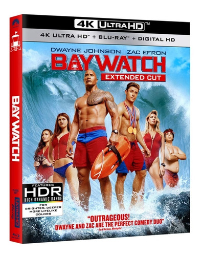 4k Ultra Hd + Blu-ray Baywatch / Guardianes De La Bahia 2017