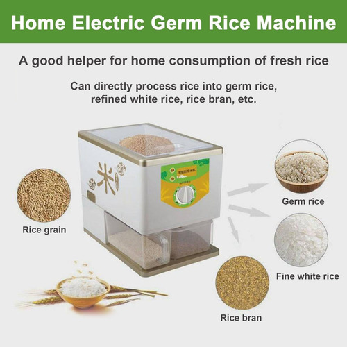 Moedor De Arroz Doméstico Com Moagem Ajustável E Separador