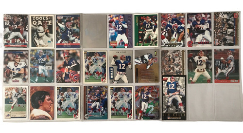 25 Cards De Jim Kelly Buffalo Bills Tarjetas E Inserts Nfl (Usado)