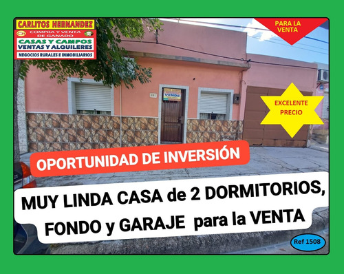 Ref 1508) ** V - Oportunidad De Inversión Muy Linda Casa De 2 Dormitorios Para La Venta En San José