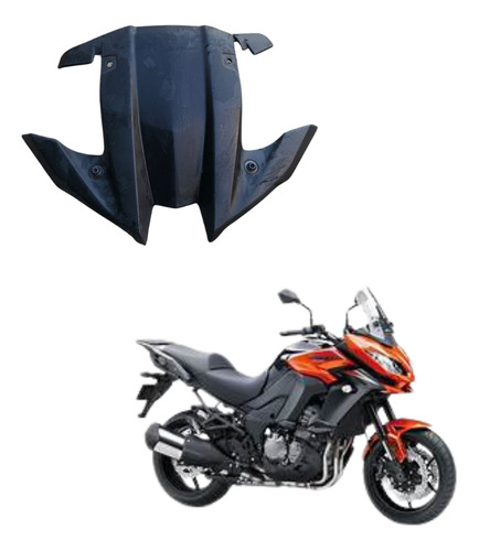 Carenagem Superior Frontal Kawasaki Versys 1000 Orig 15-19 Preto (Usado)