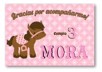 Comprar Kit Imprimible Caballo Rosa Mod.21 Deco Candy Bar Caballos