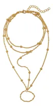 Comprar 1 Pulsera De Tobillo Con Cadena De Cuentas Chapadas En Oro