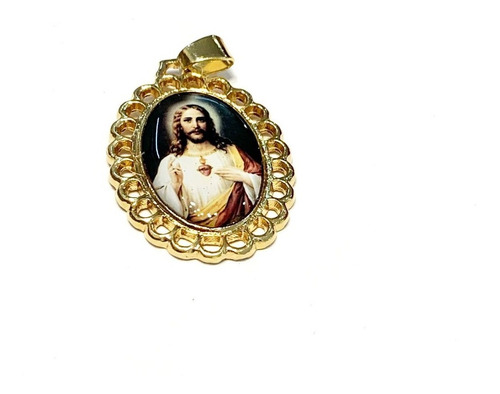 Medalla Religiosa Dorada Para Collar       ( 3 Cm )