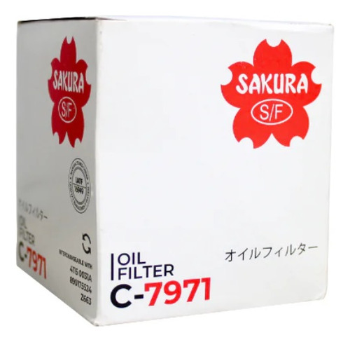 Filtro Aceite Para/ Suzuki Xl-7 3.6 Lts V6 2007 A 2009