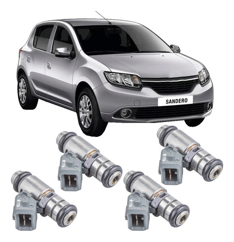 Jogo 4 Bico Injetor Renault Sandero 2012 2013 2014 2015