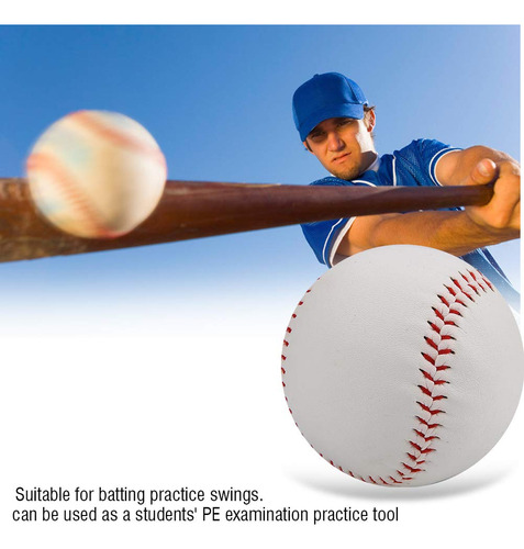 Ginyia Entrenamiento Béisbol, Pelota De Béisbol Suave Práctica De Llenado Suave Entrenamiento Pvc Costura A Mano Softbol Béisbol Entrenamiento De Softbol