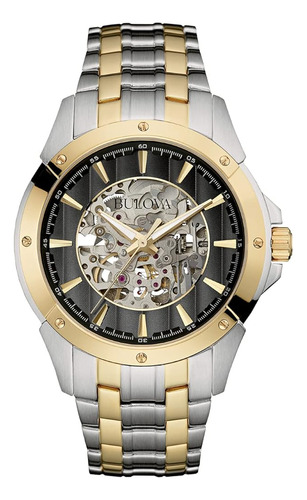 Bulova Reloj Automático Clásico De Acero Inoxidable De Dos T