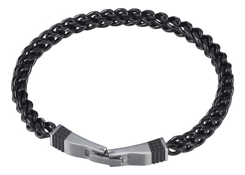 Pulsera Caterpillar Hombre J009b00011 20-22cm Color Negro Diámetro 20 Cm Largo 20 Cm