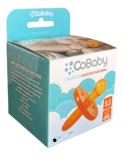 Pack 2 Chupete Caucho Natural - Cobaby