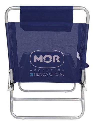 Imagen 6 de 10 de Reposera X2 Playa Pileta Cama Aluminio Tumbona Mor Ct