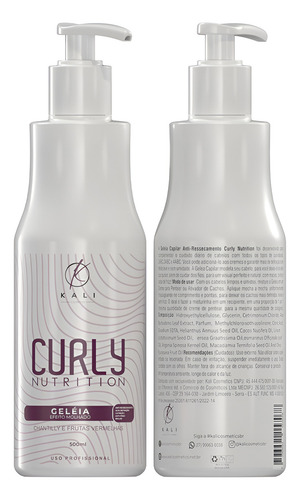 Creme Para Pentear Cachos Geleia 500ml Frutas Vermelhas