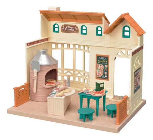 Village Pizzeria Dollhouse Playset Juguete De Casa De M...