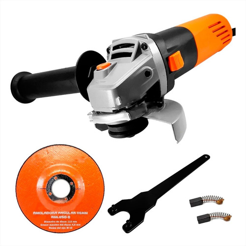 Amoladora Angular Lusqtoff Aml850 115mm 4-1/2 850 Watts