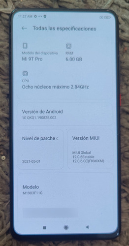 Xiaomi Mi 9t Pro, 64gb De Memoria Y 6 Gb En Ram, Libre, Dual Sim, Cámara Pop Up, Huella En Pantalla, Funciona Todo Bien, Buena Estética Negro (Usado)