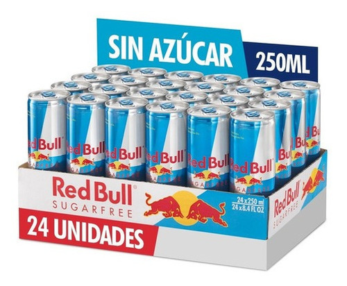 Red Bull Sugarfree Pack 24 Und Lata 250ml