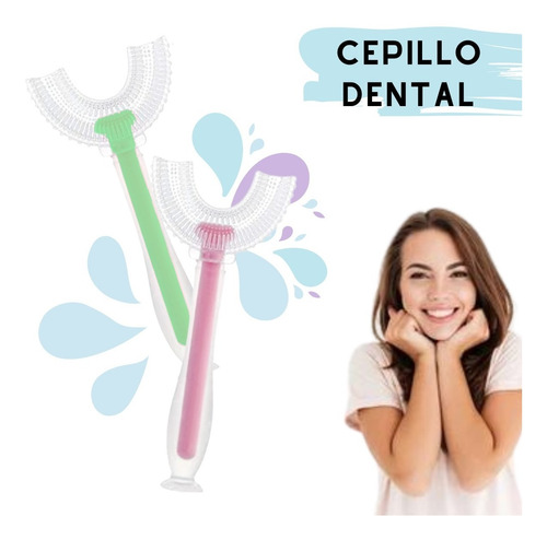 Cepillo De Dientes Forma U Boca Entera Adulto Silicon 1pz