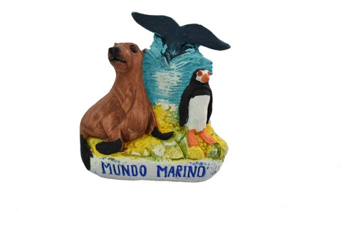 Imagen 1 de 1 de Imán Fauna De Cerámica Mundo Marino