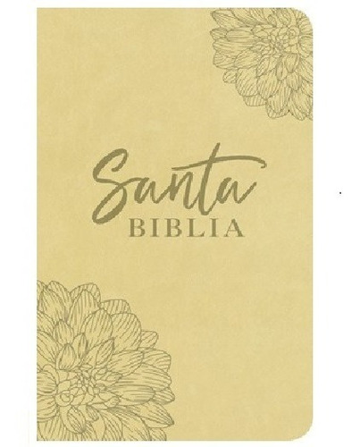 Santa Biblia Ntv, Edición Ágape Imitación Piel Crema Floral