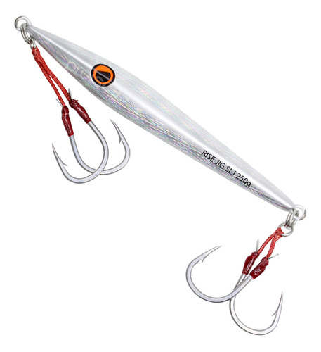 Jig Rise Japan Slj 250g C/ Suporte Hook Duplo Recorçafo Cor RJ01 - SILVER