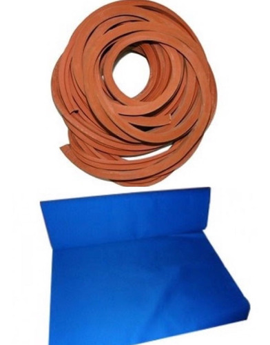Kits 3m Tecido Azul Sinuca Bilhar +6m Borracha L 