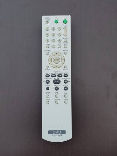 Control Remoto Sony Rmt-d175a Para Dvd Y Tv