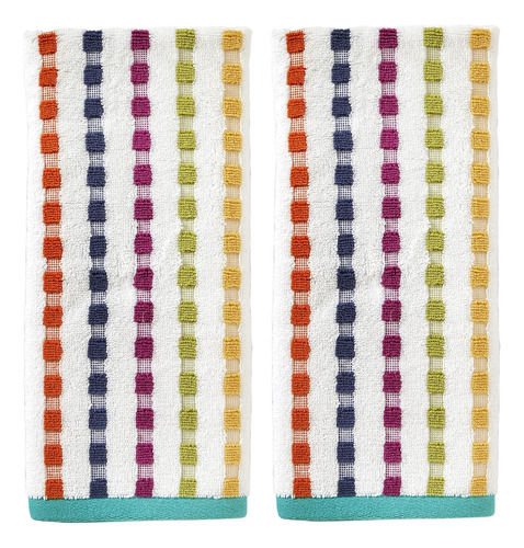 Toalla De Mano Multicolor Good Vibes 2 Piezas