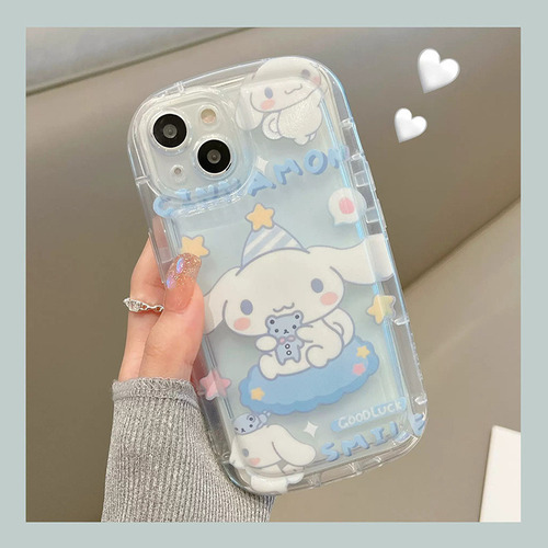 Funda De Tpu Kuromi Hello Kitty Para iPhone 15 14 13 12 11