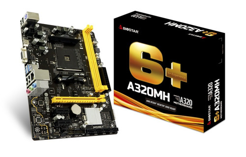 Placa Mãe Biostar A320mh Ddr4 Amd Am4 Ryzen A320 Matx