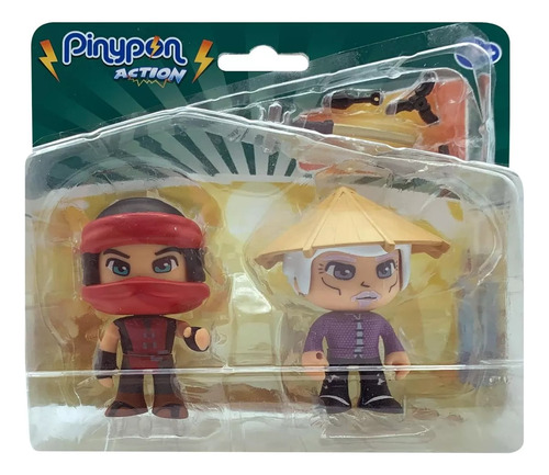 Pinypon Action Set Muñeco Ninja Accesorios Figura Articulada