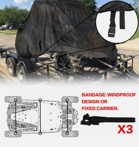 Lona Funda Protectora Impermeable Rzr Polaris 2 Plazas