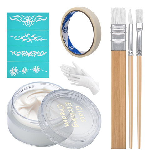 Kit De Crema De Grabado X-txxlplus Para Vidrio Con Accesorio