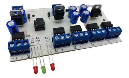 Splitter Dmx Ampli 4 Salidas Km-led Version Oem