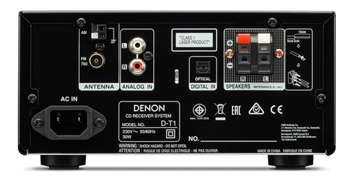Sistema Audio Hi-fi Microcomponente Denon D-t1 Cd Bluetooth