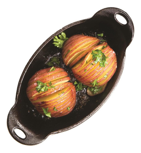 Mini Servidor Oval: Hierro Fundido Mejorado Y Sazonado