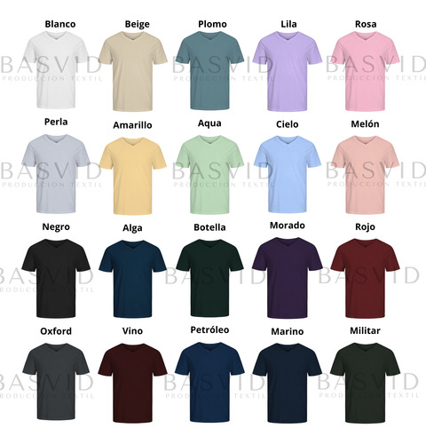 Conjunto De 3 Playeras Basicas Outfit Comodo Cuello V