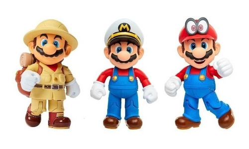 Figuras Super Mario Odyssey Multipack 10cm - Mario Bros