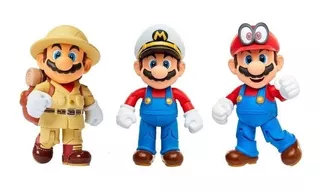 Figuras Super Mario Odyssey Multipack 10cm - Mario Bros