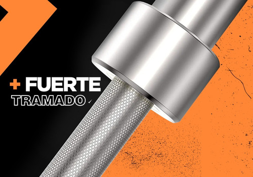 Barra Olimpica Recta Maciza Pesas Gym 1.5 Mt Rulemanes 50 Mm