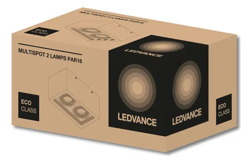 Aplique Doble Osram Ledvance 2 Luces + 2 Dicroled 10w 220v