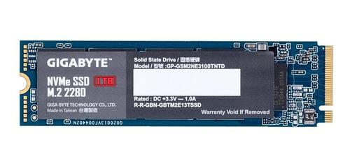 Imagem 2 de 4 de Hd Ssd 1 Terabyte M.2 Nvme 2280 Gigabyte Gp-gsm2ne3100tntd