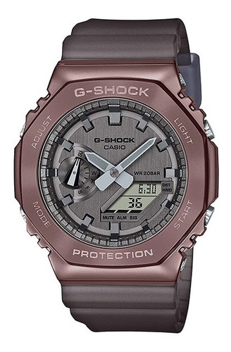 Imagen 1 de 7 de Reloj Casio G-shock Youth Humeado Bronce Gm-2100mf-5acr