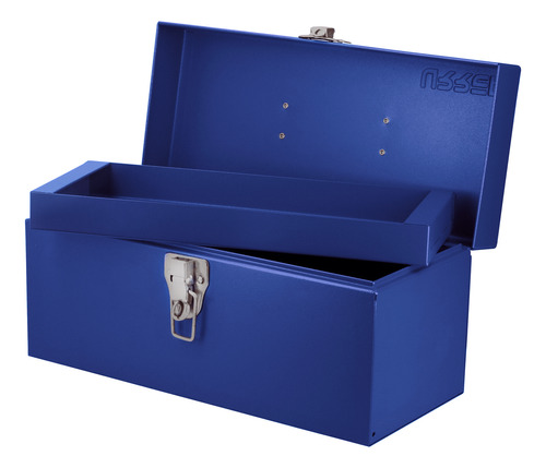 Caja Portaherramientas Metálica Color Azul 14  X 6  X 6  Urr