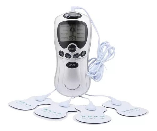 Electroestimulador Tens Con 4 Parches Para Terapia Física