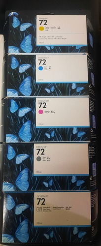 Cartucho Hp 72 Amarillo Azyl Rojo Gris Photoblack