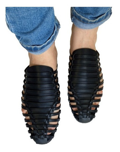 Imagen 4 de 9 de Zapato Piso Mujer Tejido Felipe Rentería Mule Flats Dama