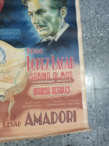 Afiche Pelicula Una Vida Inmortal Albaniz (Usado)