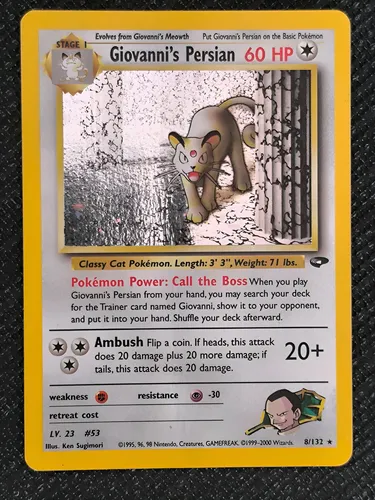 giovanni's persian pokemon card Lillies Clefairy ex Full Art Journey Together 173/159, NM Pokemon Card