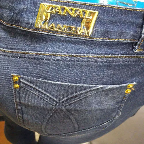 Calça jeans feminina canal da mancha 2025