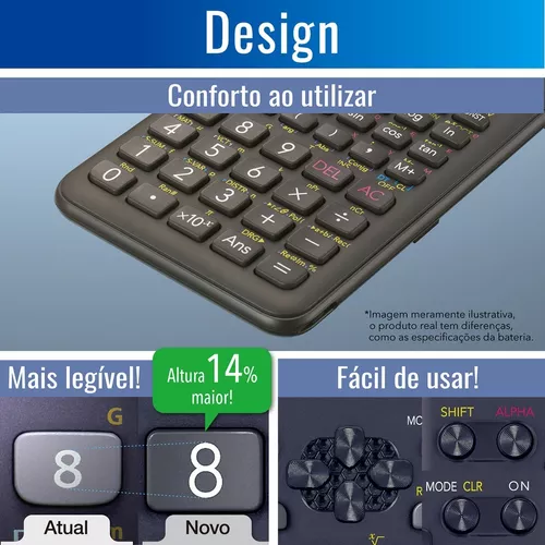 Calculadora Científica Casio Fx-82ms 240 Funções 2º Edição